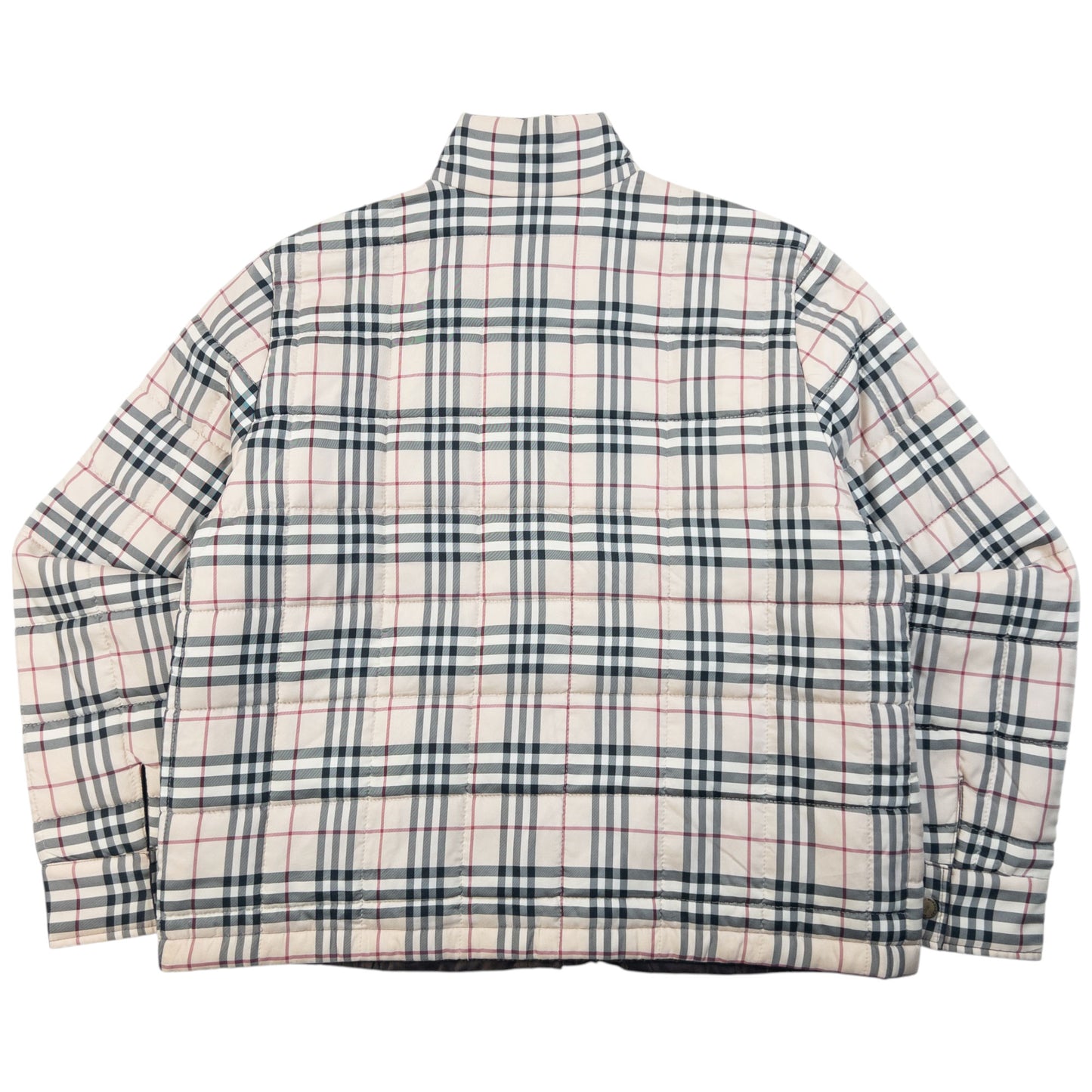 Vintage 2000s Burberry Nova Check Quilted Reversible Jacket Womens Size M