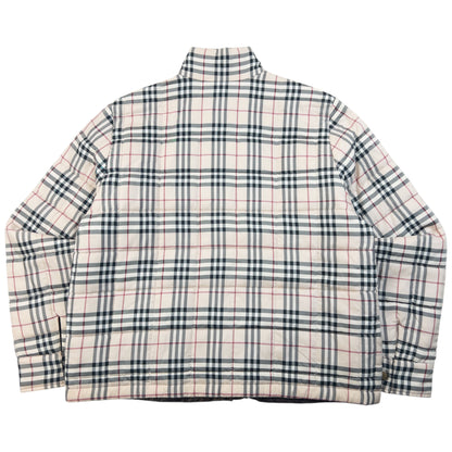 Vintage 2000s Burberry Nova Check Quilted Reversible Jacket Womens Size M