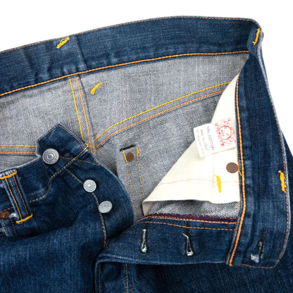 Vintage Evisu Double Glitter Symbol Japanese Denim Jeans Size W32