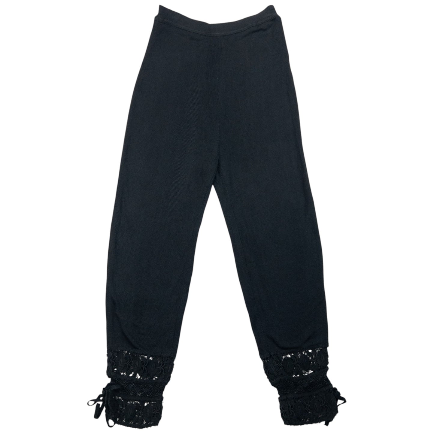 Vintage 90s Jean Paul Gaultier Femme Lace Cuff Trousers Womens Size W26