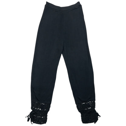 Vintage 90s Jean Paul Gaultier Femme Lace Cuff Trousers Womens Size W26