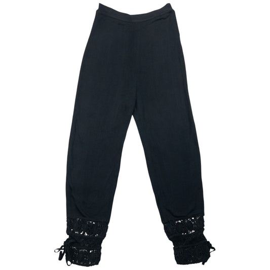 Vintage 90s Jean Paul Gaultier Femme Lace Cuff Trousers Womens Size W26