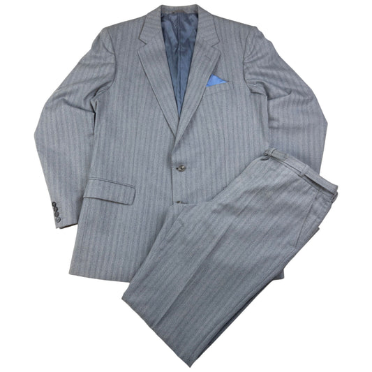 Vintage Dior Monsieur Jacket & Belted Trousers Suit Set Size XL
