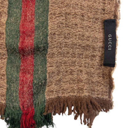 Vintage 2000s Gucci Monogram Wool Scarf
