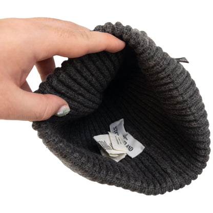 Vintage Stone Island Ribbed Knit Beanie Hat