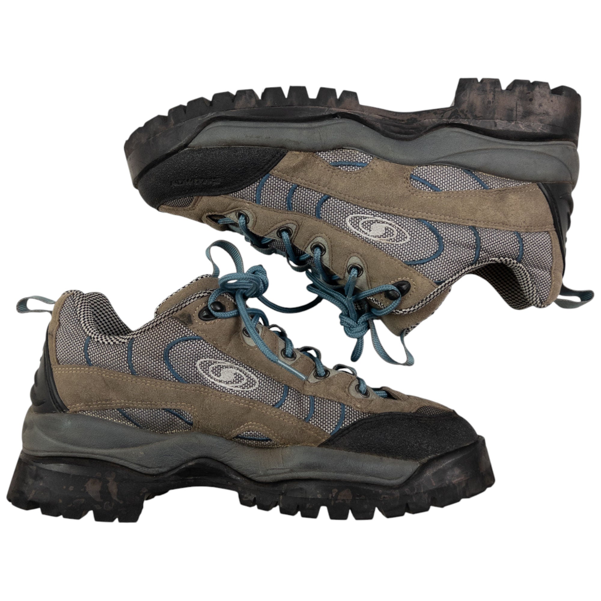 Vintage 1999 Salomon Inco Low Hiking Trainers Size UK10