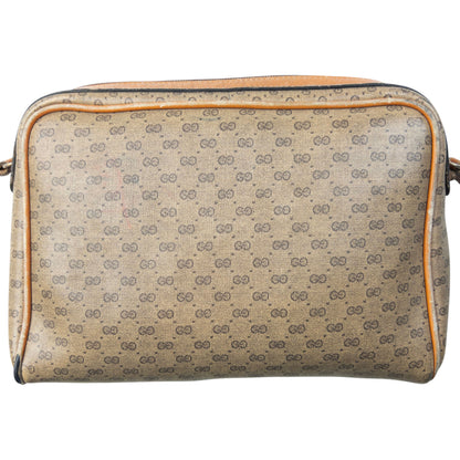 Vintage 80s Gucci Monogram Leather Crossbody Bag