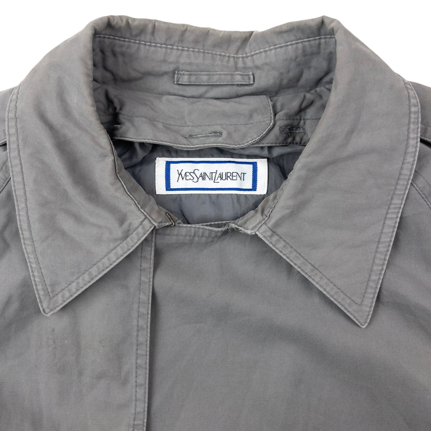 Vintage 80s YSL Yves Saint Laurent Trench Jacket Size M