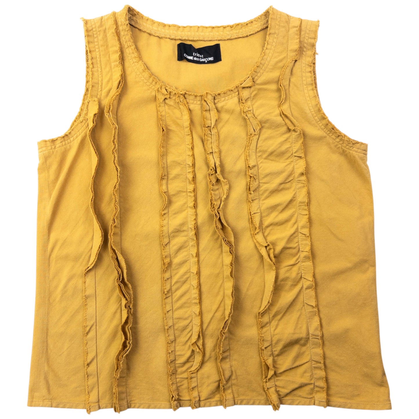 Vintage AW2000 Comme Des Garçons Tricot Ruffle Top Womens Size M