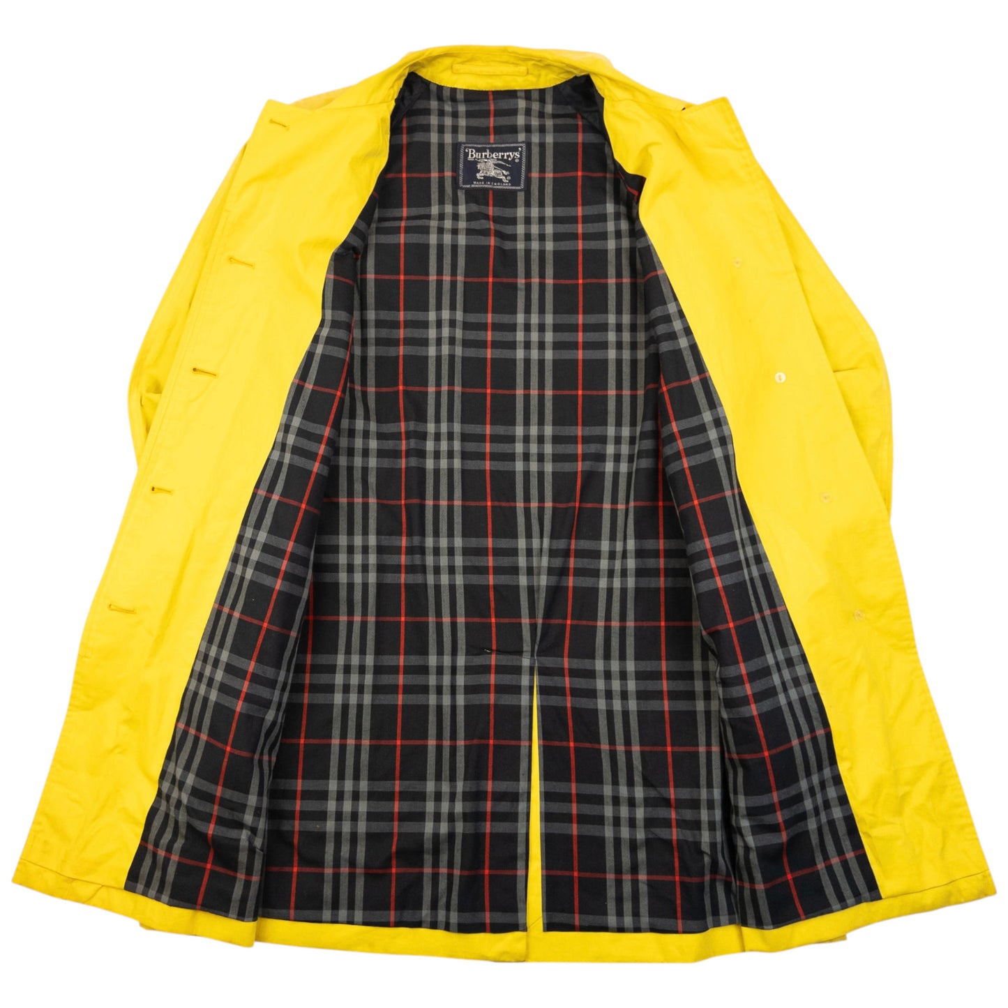 Vintage 90s Burberry Nova Check Lined Belt Waist Trench Jacket Womens Size XL