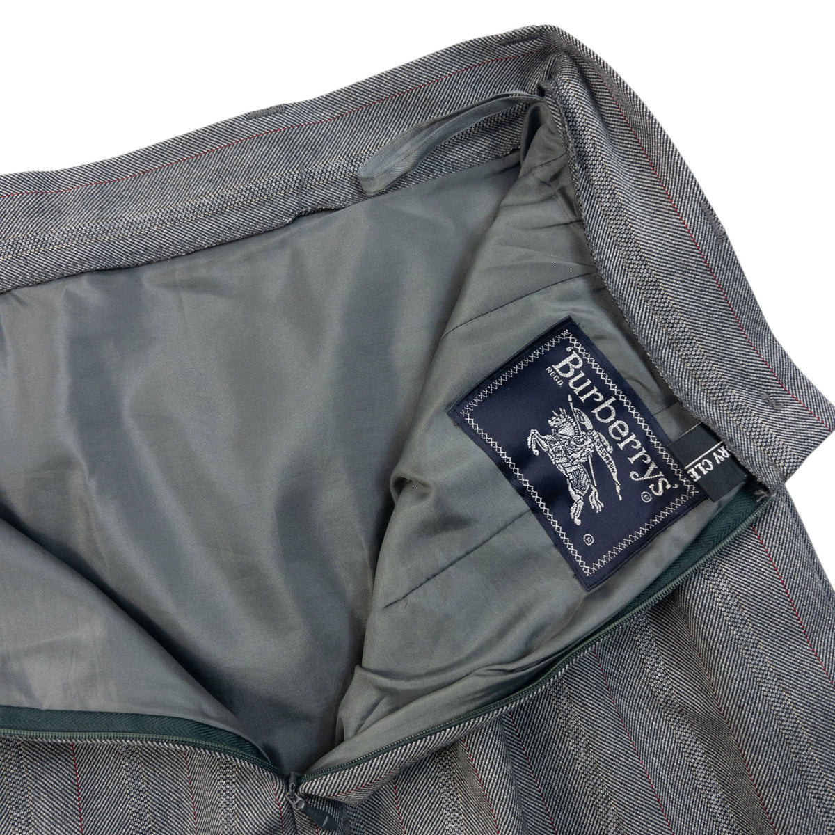 Vintage 90s Burberry Pleated Skirt in grey, photo 5