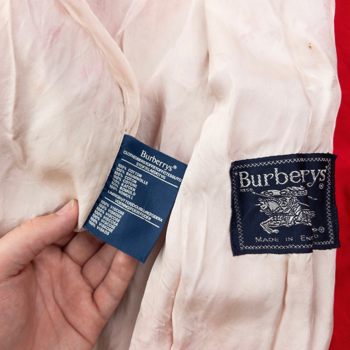Vintage 90s Burberry Zip Up Jacket Size M