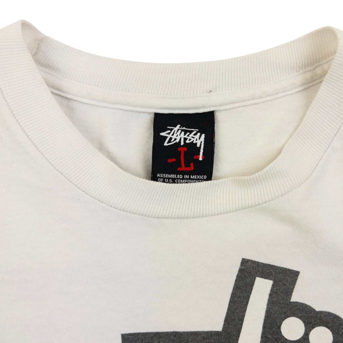 Vintage 2000s Stussy X Futura Graphic T Shirt Size L