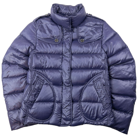 Vintage Burberry Zip Up Puffer Jacket Womens Size XS
