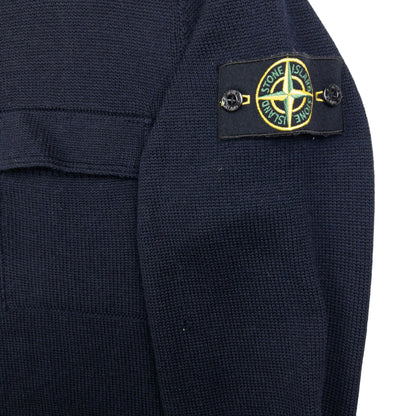 Vintage Stone Island Q Zip Turtleneck Jumper Size M