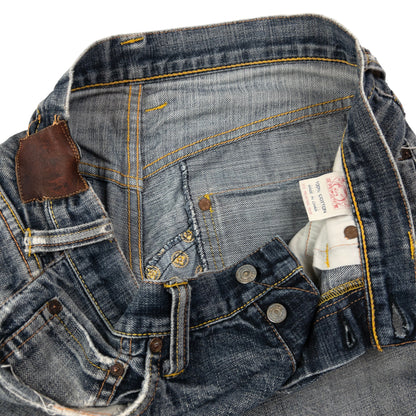 Vintage Evisu Embroidered Kamon Daicock Japanese Denim Jeans Size W31