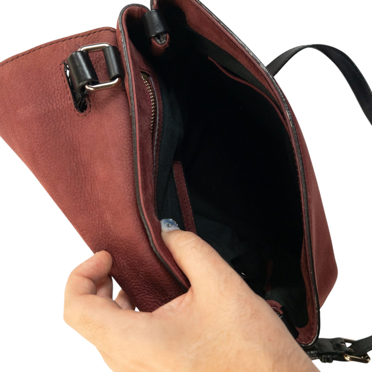 Vintage 2000s Burberry Leather Crossbody Bag