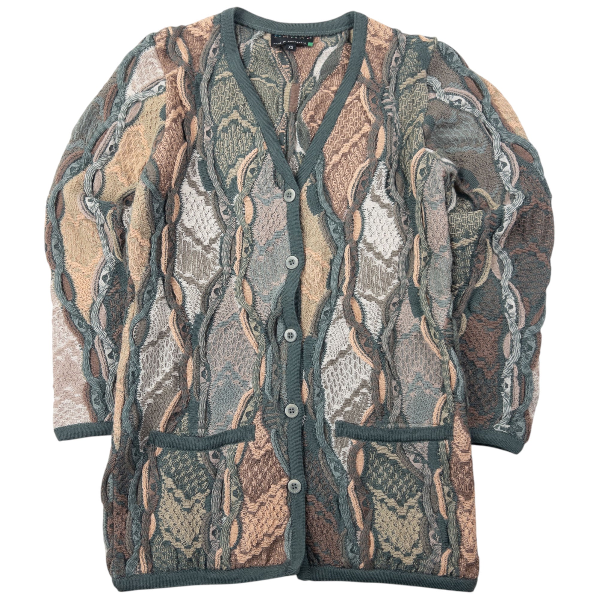 Vintage Coogi Knitted Cardigan Womens Size XS