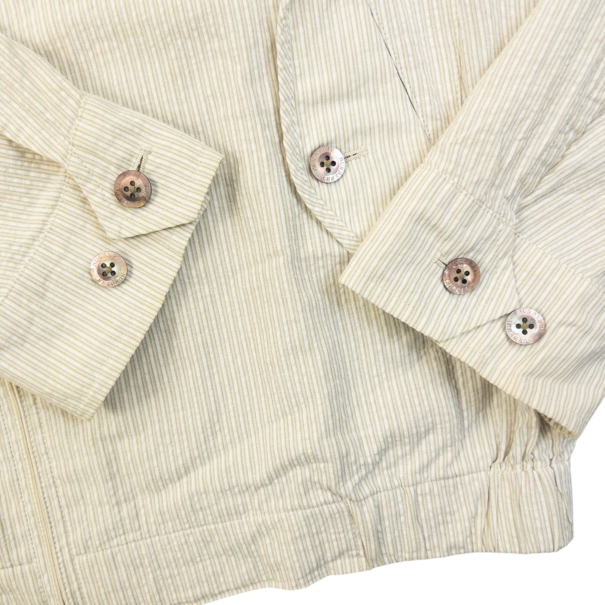 Vintage 2000s Burberry Striped Zip Up Jacket Size S