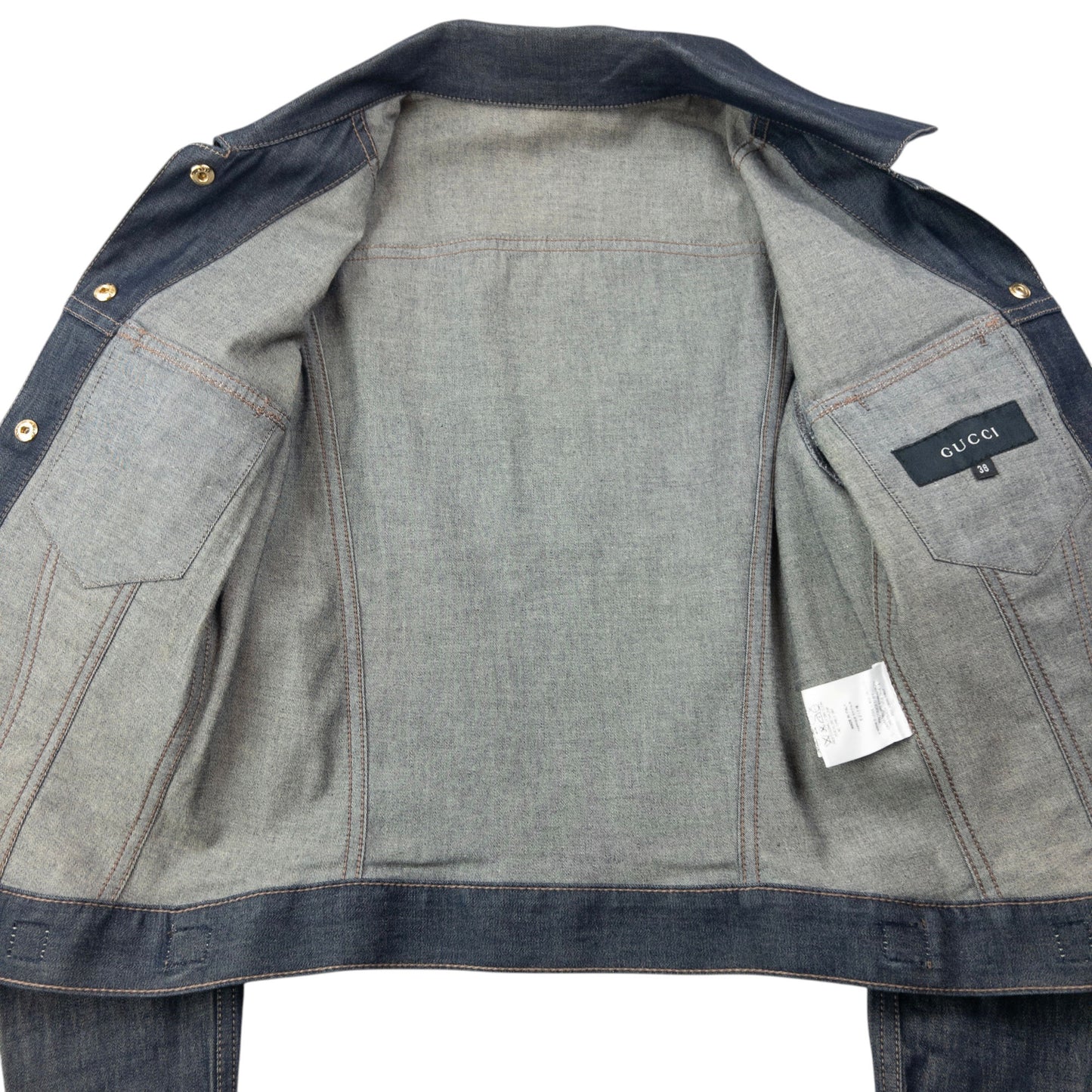 Vintage SS2000 Gucci Denim Jacket Womens Size S