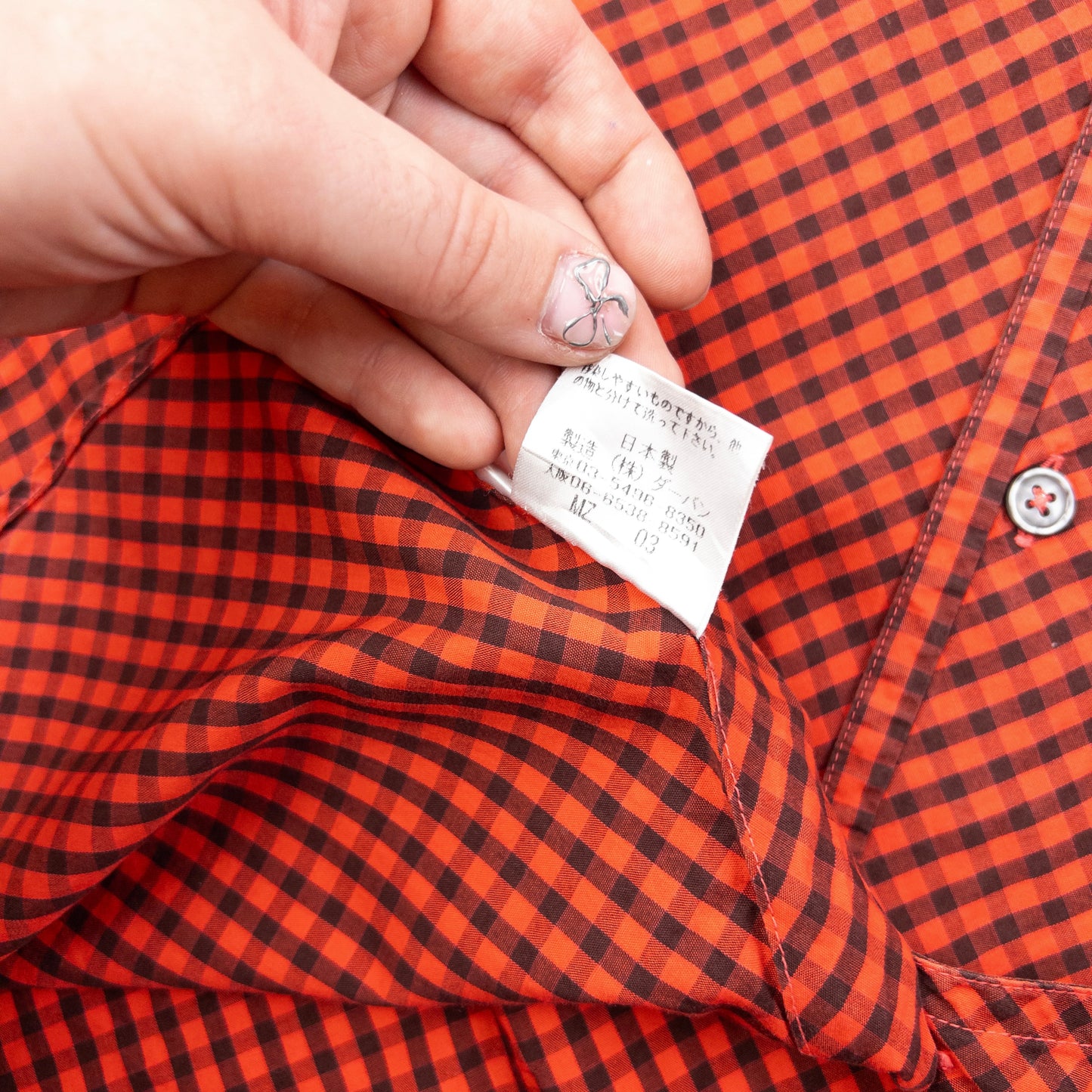 Vintage 90s Yohji Yamamoto A.A.R Checkered Long Sleeve Button Up Shirt Size M