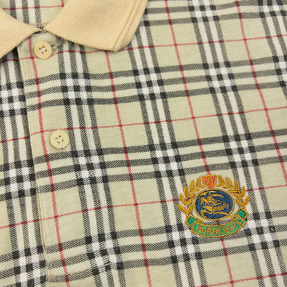 Vintage 90s Burberry Nova Check Polo Shirt Size M