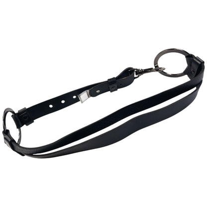 Vintage 2000s Dolce & Gabbana Leather Clip Ring Belt Size M