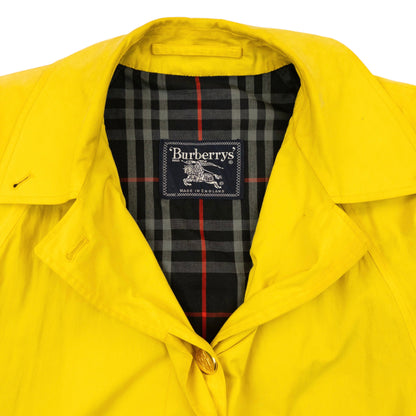 Vintage 90s Burberry Nova Check Lined Belt Waist Trench Jacket Womens Size XL