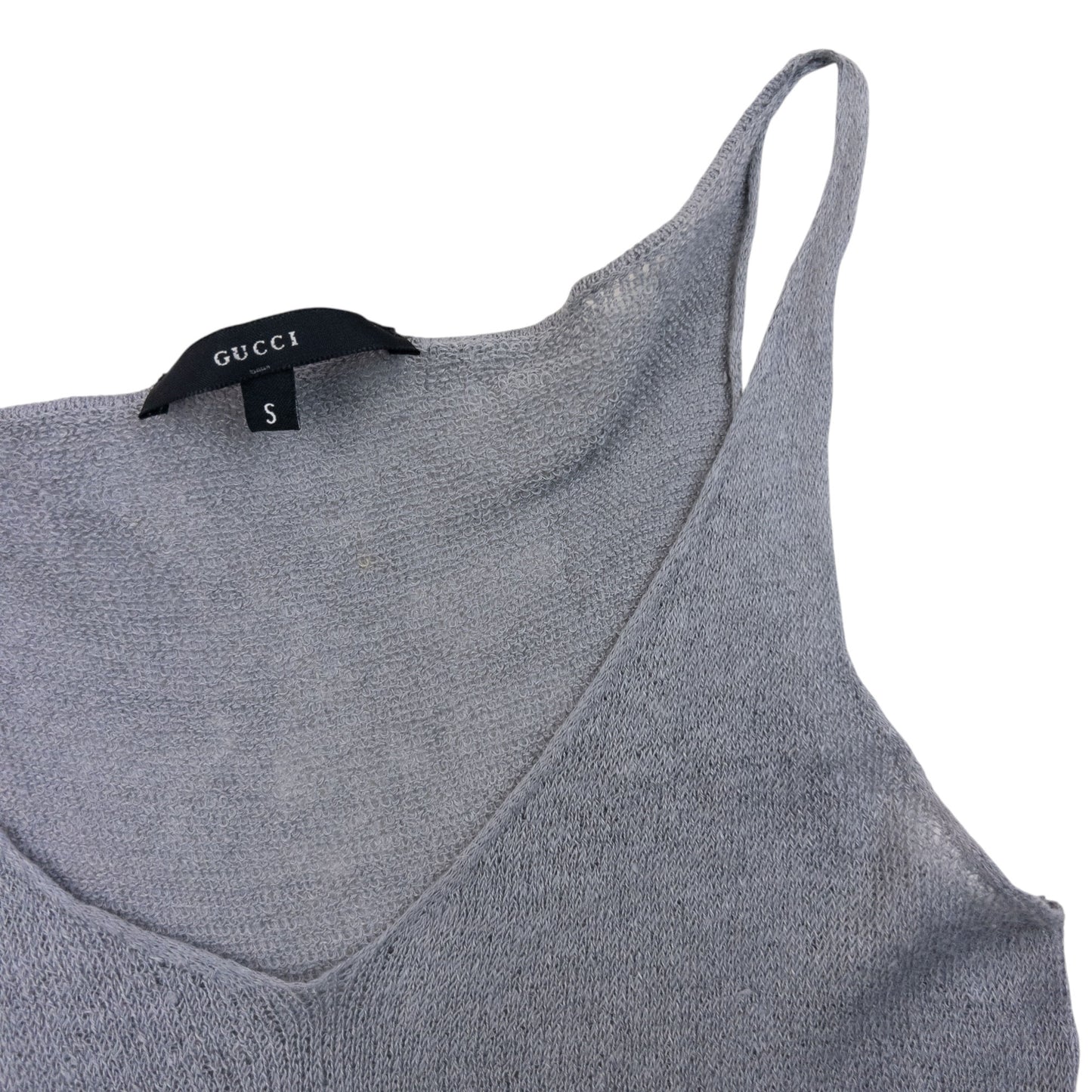 Vintage 90s Gucci By Tom Ford Linen Knit Vest Top Womens Size S