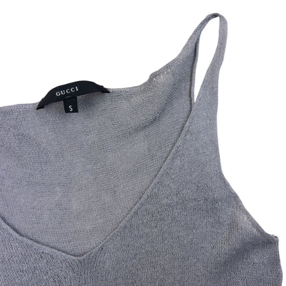 Vintage 90s Gucci By Tom Ford Linen Knit Vest Top Womens Size S