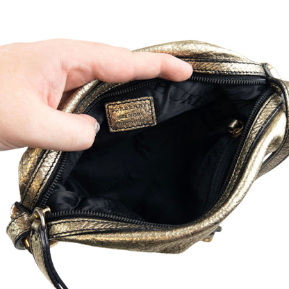 Vintage 2000s Burberry Blue Label Metallic Crossbody Bag