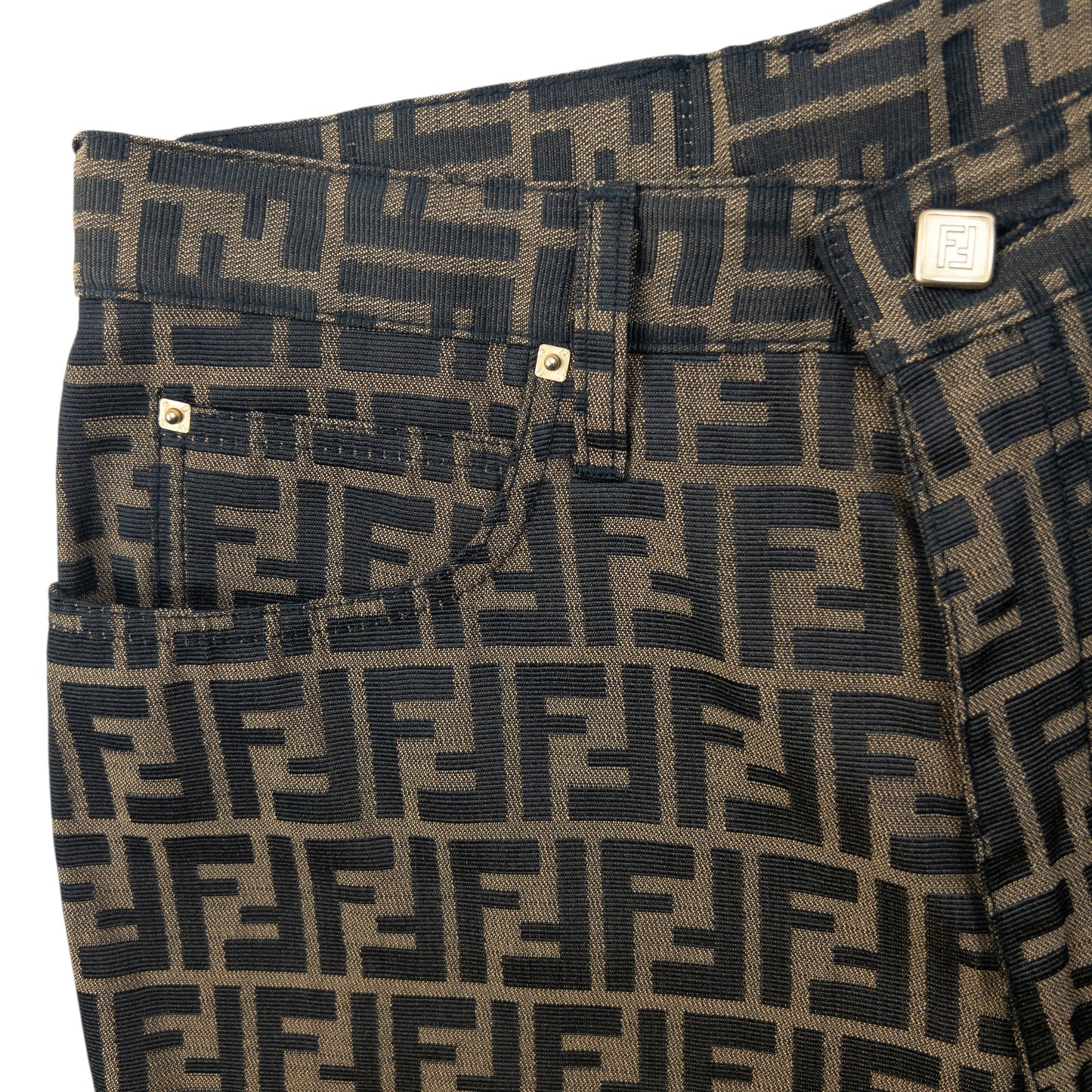 Vintage 90s Fendi Monogram Trousers Womens Size W27