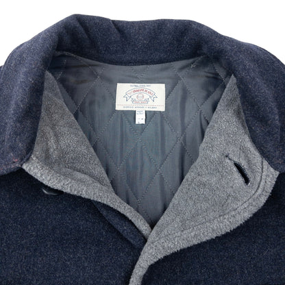 Vintage 90s Armani Jeans Fleece Lined Wool Jacket Size XL