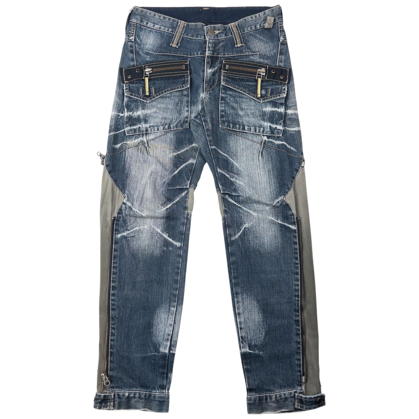 Vintage 2000s PPFM Multi Zip Denim Jeans Size W30