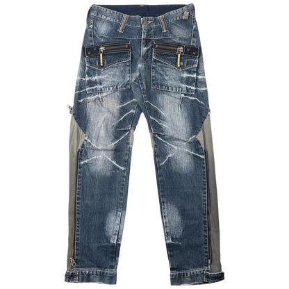 Vintage 2000s PPFM Multi Zip Denim Jeans Size W30