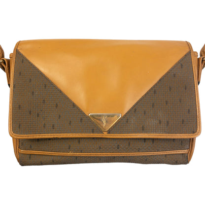 Vintage 90s YSL Yves Saint Laurent Leather Shoulder Bag