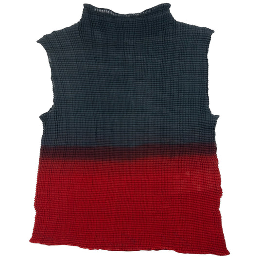 Vintage Emporio Armani Pleated Mesh Top Womens Size S