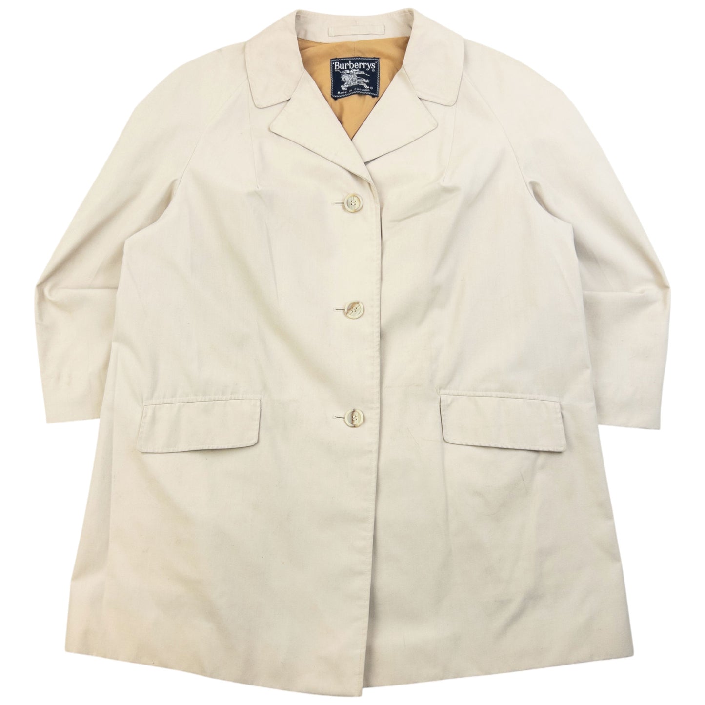 Vintage 80s Burberry Commuter II Trench Jacket Womens Size XL