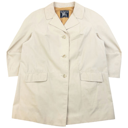 Vintage 80s Burberry Commuter II Trench Jacket Womens Size XL