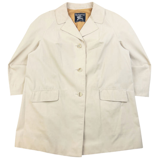 Vintage 80s Burberry Commuter II Trench Jacket Womens Size XL