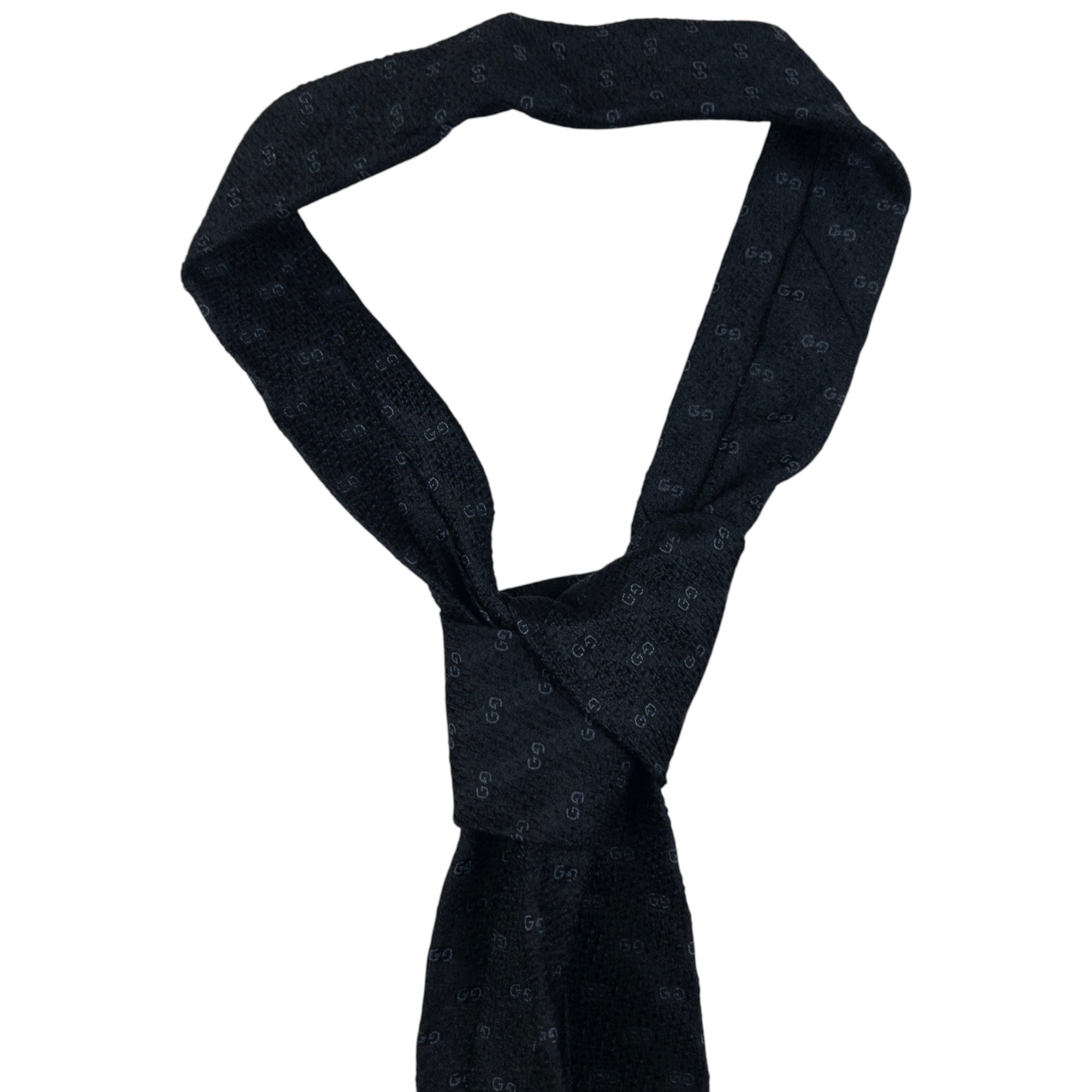 Vintage Gucci Monogram Silk Tie