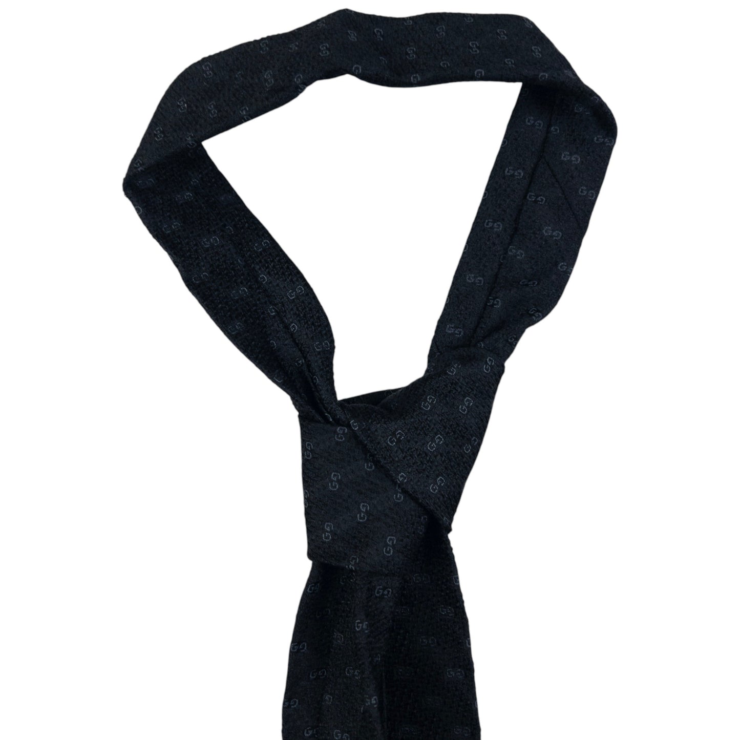 Vintage Gucci Monogram Silk Tie