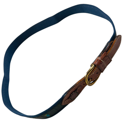 Vintage 80s Burberry Golf Print Belt Size L