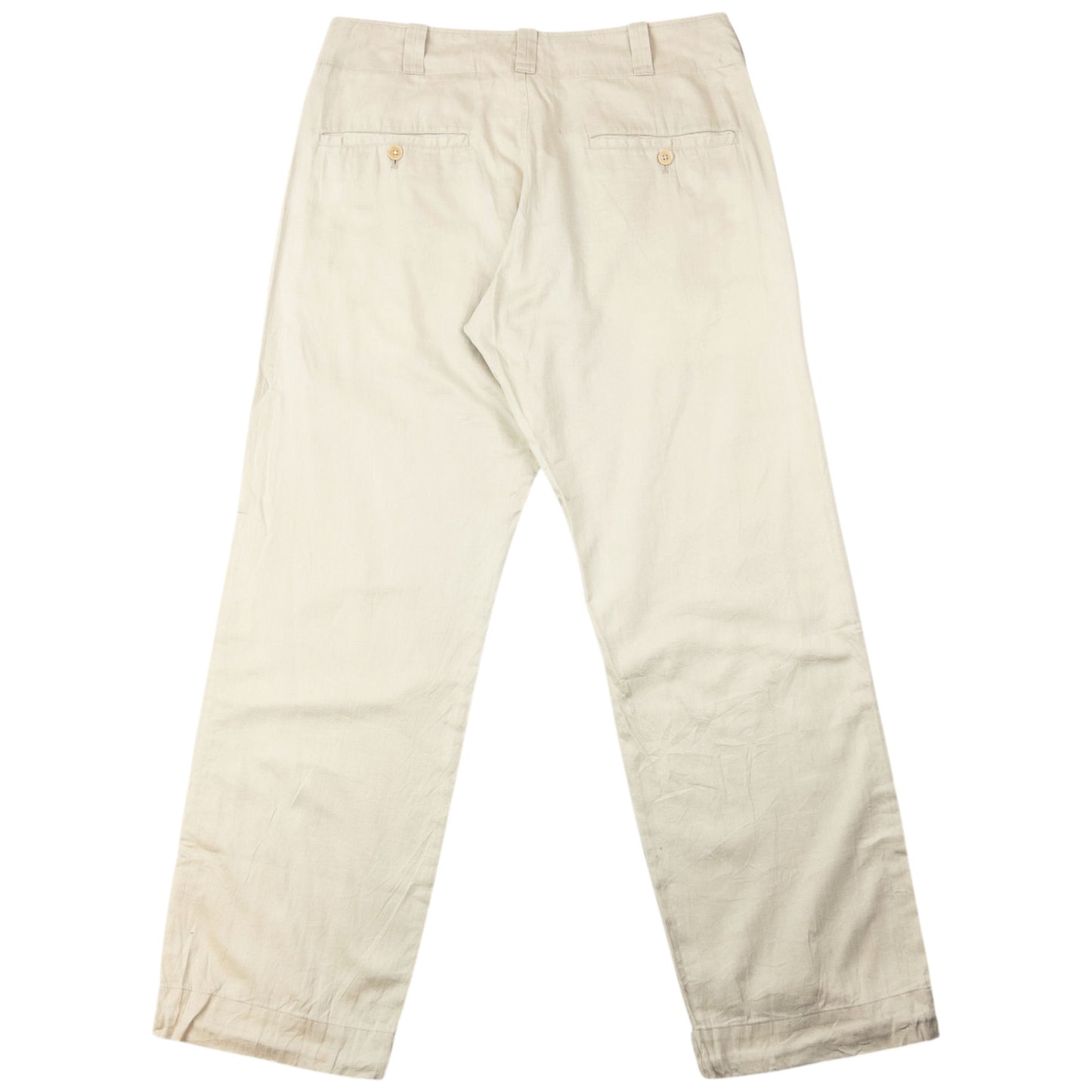 Vintage 2000s Yohji Yamamoto Linen Trousers Size W34