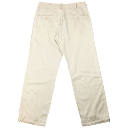 Vintage 2000s Yohji Yamamoto Linen Trousers Size W34