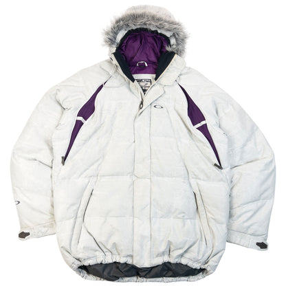 Vintage 2000s Oakley Zip Up Puffer Snowboarding Jacket Size XL