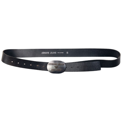 Vintage 2000s Armani Jeans Leather Belt Size XL