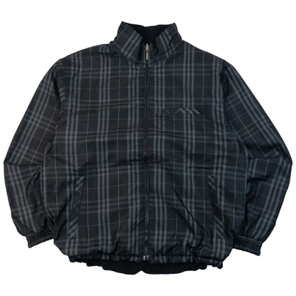 Vintage 2000s Burberry Nova Check Reversible Fleece Jacket Size M