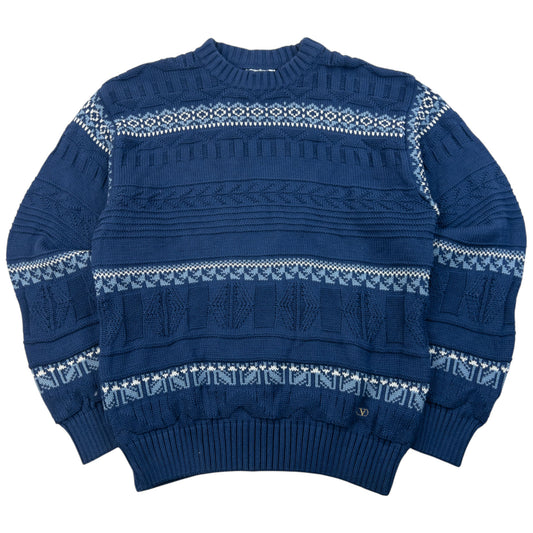 Vintage 90s Valentino Sport Pattern Knit Jumper Size S