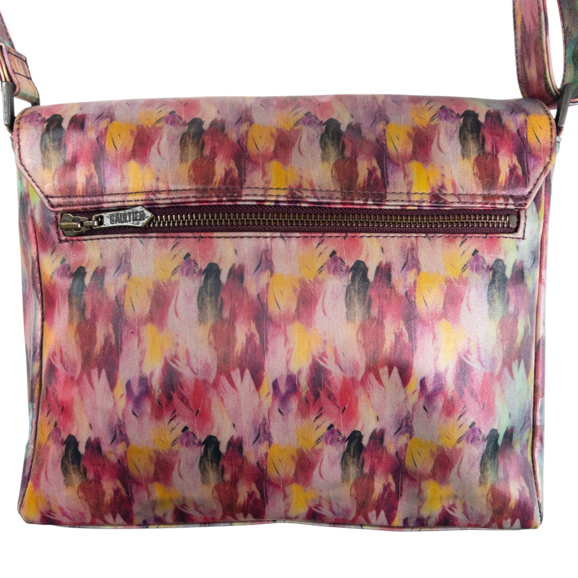 Vintage Jean Paul Gaultier Holographic Feather Shoulder Bag